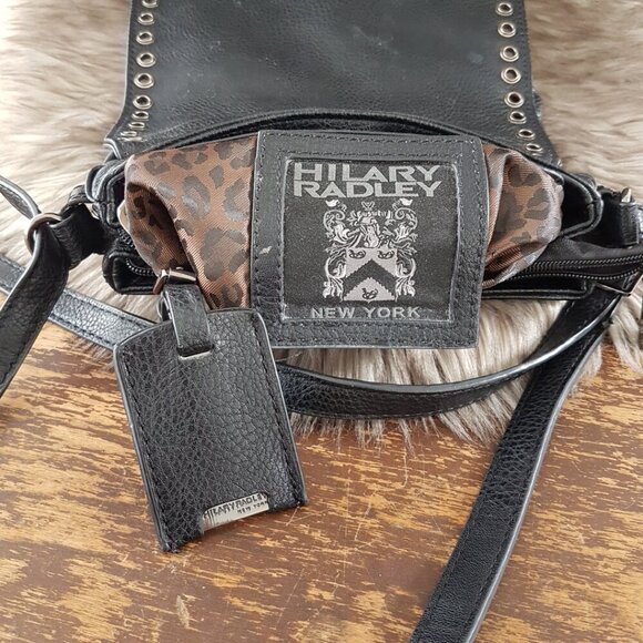 Hillary Radley Black Faux Leather Shoulder Bag - Picture 6 of 13